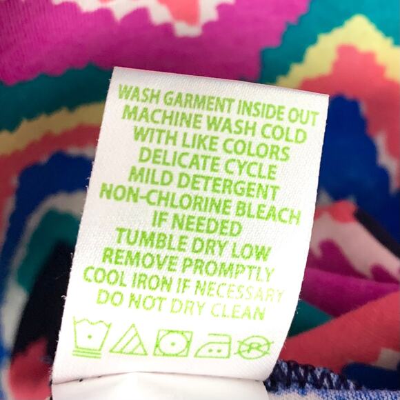 Lilly Pulitzer Womens Gretchen Multicolor Chevron 100% Cotton Dress Size Small - Picture 7 of 10